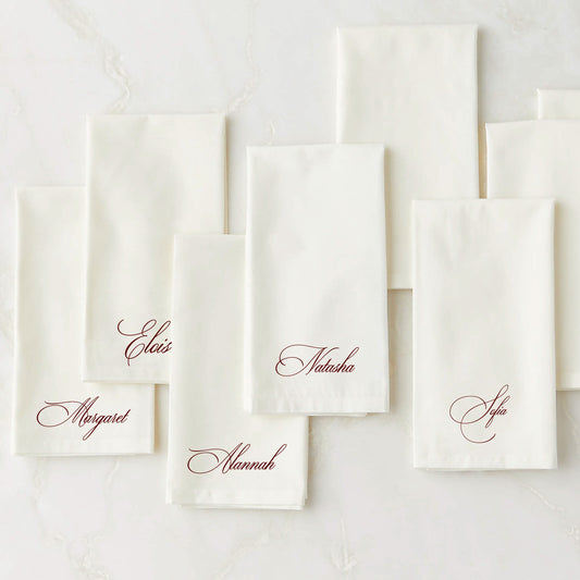 Embroidered  Name Napkin